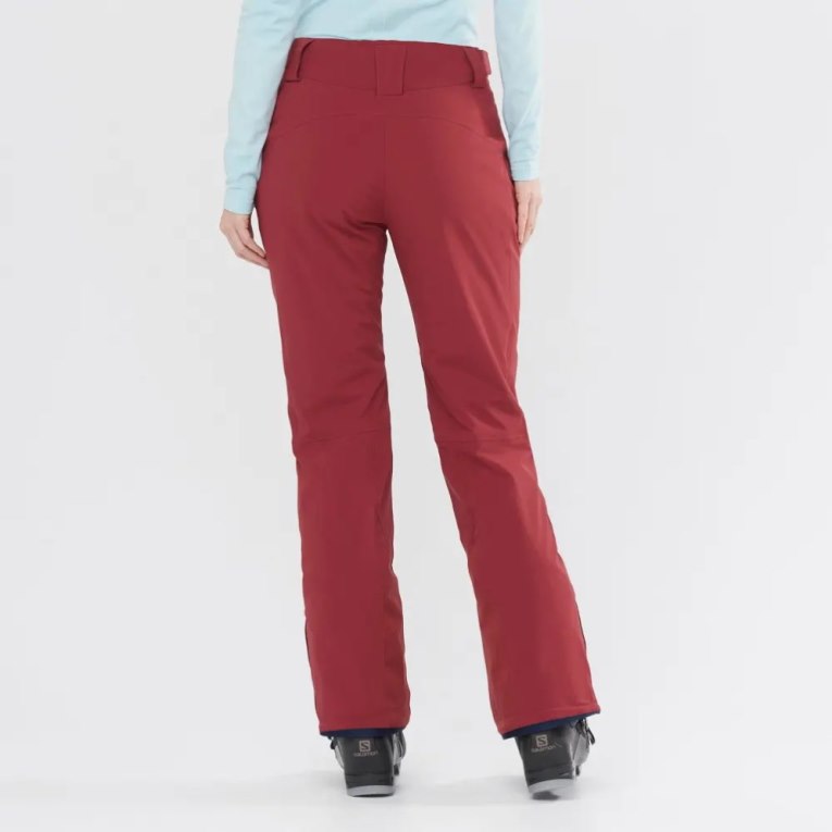 Red Salomon The Brilliant Women's Ski Pants | PH 73910X